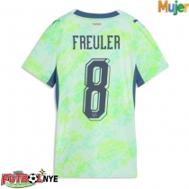 Camiseta Suiza Remo Freuler #8 Visitante Equipación para mujer Mundial 2026 manga corta